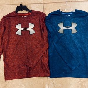 Two Under Armour Dri-Fit Long Sleeve shirts